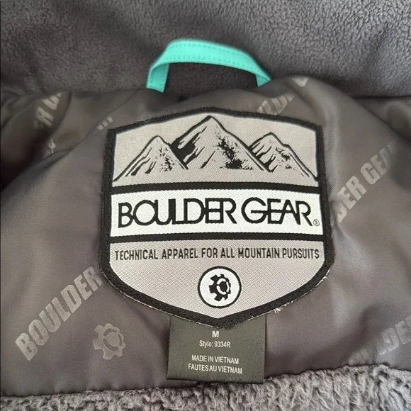Boulder Gear Kids' Teal Camo Jacket - Picture 2 of 7